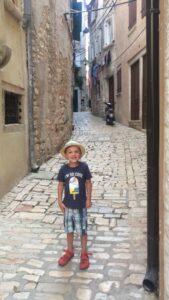 Úzké uličky městečka Rovinj