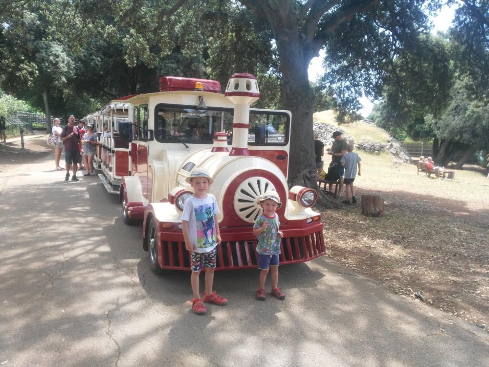 Vláček na ostrově Brijuni